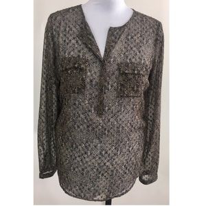 Outback Red sheer blouse